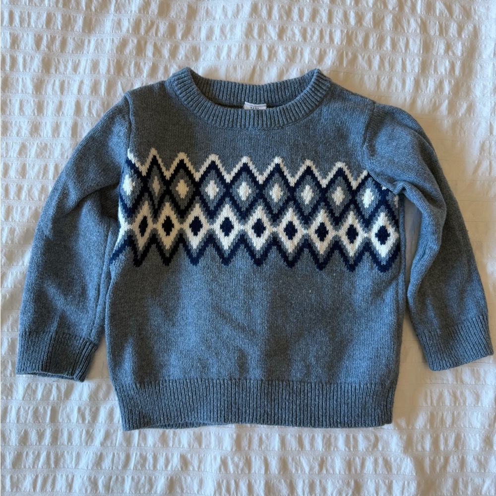 GAP Light Blue Argyle Knit